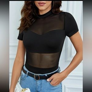 New ✨ Black mesh bodysuit
